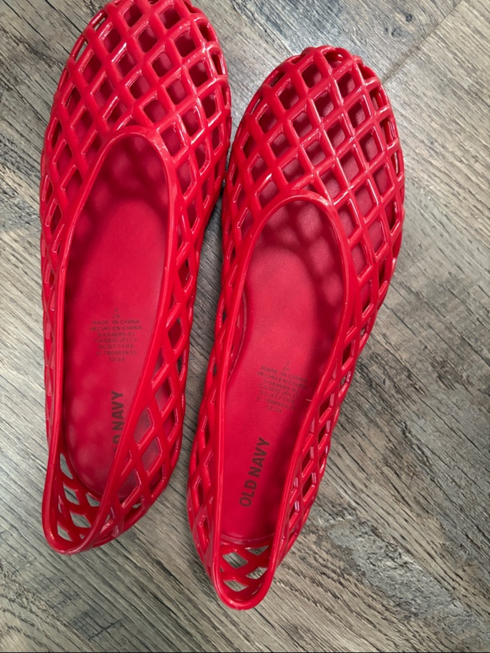 Old Navy jelly shoes